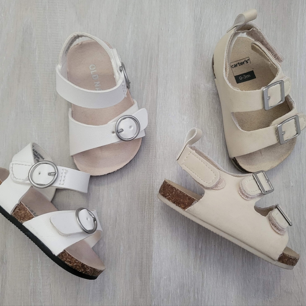 Carter's Kids Sandals - White and Cream